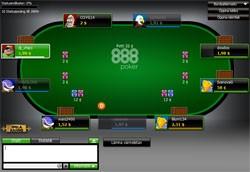 888 pokersidas mjukvara grön duk