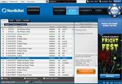 NordicBet pokersidas mjukvara lobby