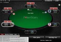 PokerStars pokersidas mjukvara förminskad skärmbild