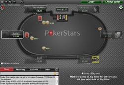 PokerStars pokersidas mjukvara förminskad skärmbild