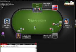 Titan Poker pokersidas mjukvara bord